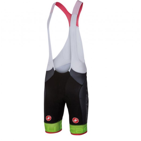 2016 Castelli Free Aero Race Korte Fietsbroeken Bib Zwart Groen