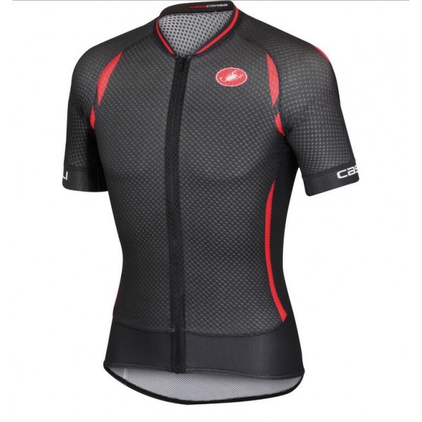 2016 Castelli Klimmers 2.0 Wielershirt Korte Zwart Rood