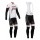 Castelli 2014 Fietskleding Wielershirt Lange Mouwen+Lange Fietsbroeken Bib Wit Zwart Rood