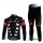 Castelli Pro Team Wielerkleding Set Wielershirts Lange Mouw+Lange Fietsbroeken Zwart