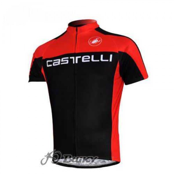 Castelli Pro Team Wielershirt Met Korte Mouwen Rood