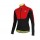 2016-2017 Castelli Wielershirt Lange Mouw Zwart Rood