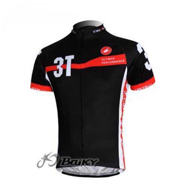 Castelli 3T Wielershirt Met Korte Mouwen Zwart