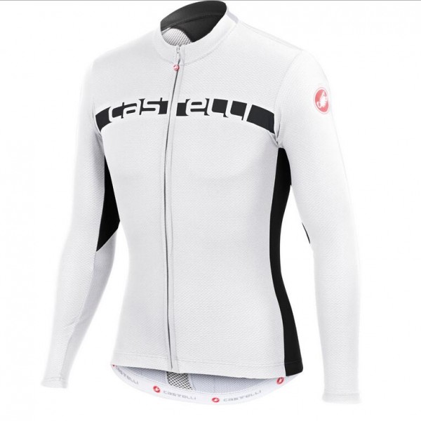 2016 Castelli Prologo 4.0 Wielershirt Lange Mouwen Wit