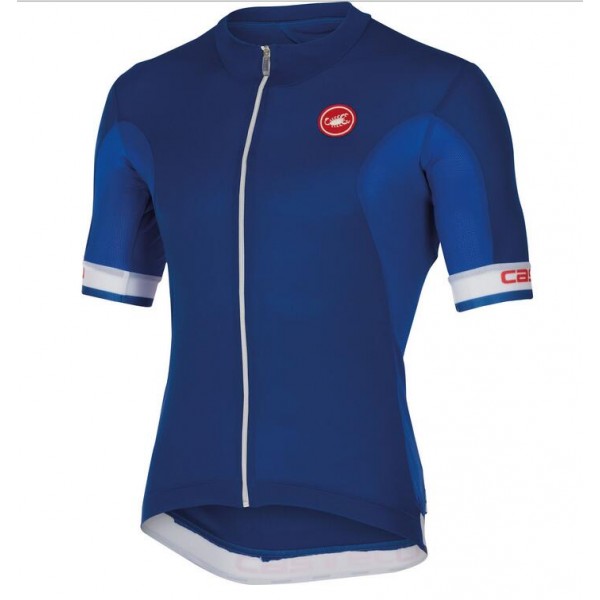 2016 Castelli Volata Wielershirt Korte Mouw Blauw