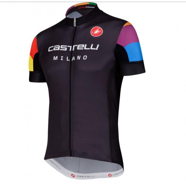 2016 Castelli Exclusive Aero Wielershirt Korte Mouw Zwart