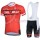 2015 Castelli Fietskleding Set Fietsshirt Met Korte Mouwen+Korte Koersbroek Rood