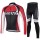 2014 Giant Fietskleding Wielershirt Lange Mouw+Lange Fietsbroeken Rood