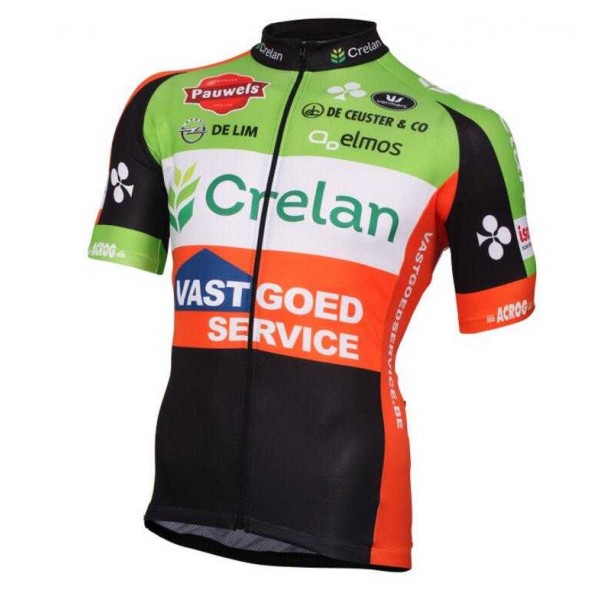 2016 Crelan Wielershirt Met Korte Mouwen