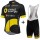 2016 DIRECT ENERGIE Fietskleding Set Fietsshirt Met Korte Mouwen+Korte Koersbroek