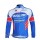 Omega Pharma-Quick Step Innergetic Wielershirts Lange Mouwen Blauw Wit