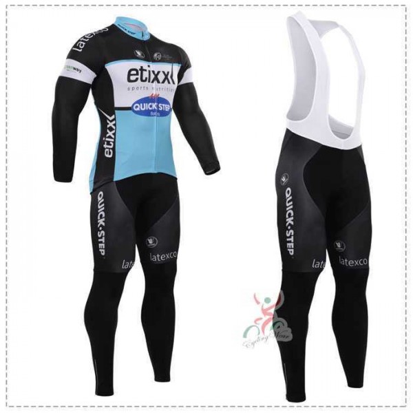 2015 ETIXX-QUICK STEP Fietskleding Set Lange Mouw+Lange Koersbroek