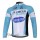 Omega Pharma Quick Step Pro Team Wielershirts Lange Mouwen Blauw Wit