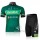 Europcar Pro Team Vendee Wielerkleding Set Wielershirts Korte+Korte Fietsbroeken Groen