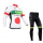 Europcar 2014 Wielerkleding Set Wielershirt Lange Mouw+Lange Fietsbroeken Zwart Wit Rood Groen