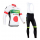 Europcar 2014 Fietskleding Wielershirt Lange Mouwen+Lange Fietsbroeken Bib Zwart Wit Rood Groen