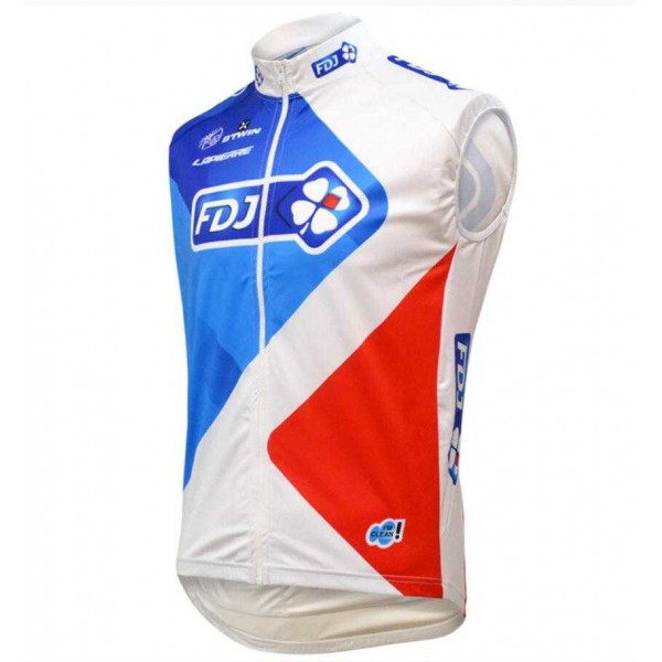 2015 FDJ Fietskleding Wielershirt Zonder Mouwen