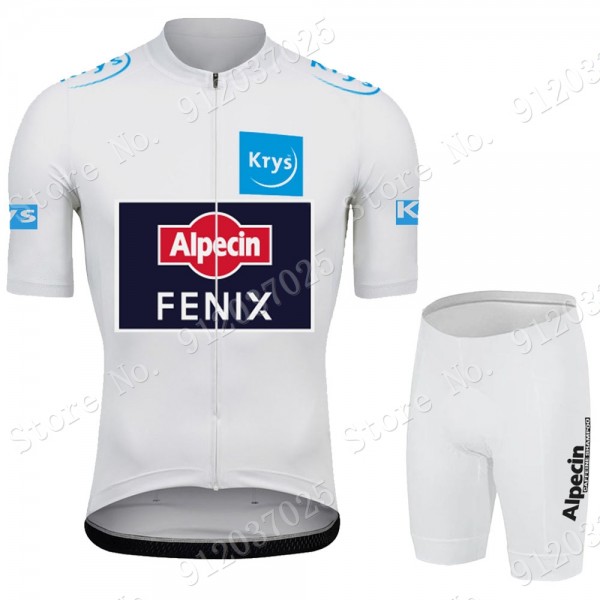 White Alpecin Fenix Tour De France 2021 Team Fietskleding Set Wielershirts Korte Mouw+Korte Fietsbroeken Bib 7AwkjP