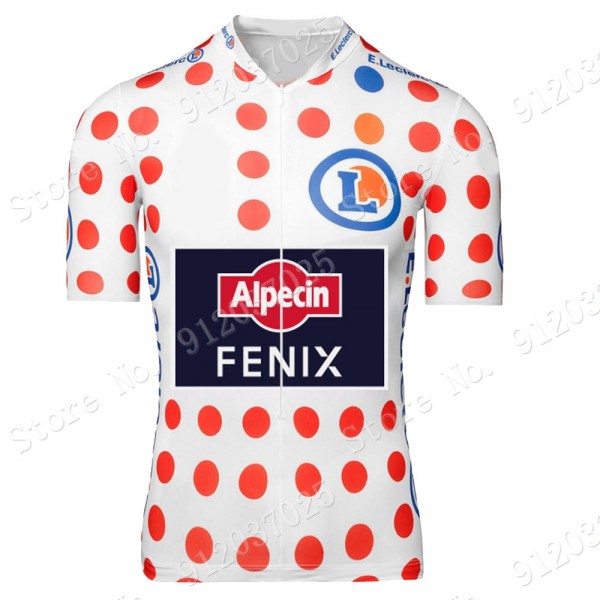 Polka Dot Alpecin Fenix Tour De France 2021 Team Wielerkleding Fietsshirt Korte Mouw YgS3Xj