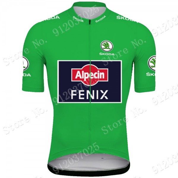 Green Alpecin Fenix Tour De France 2021 Team Wielerkleding Fietsshirt Korte Mouw YBFMDj
