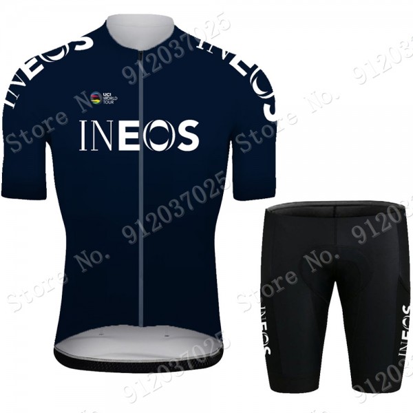 New Ineos Grenadier 2021 Team Fietskleding Set Wielershirts Korte Mouw+Korte Fietsbroeken Bib AEUf92