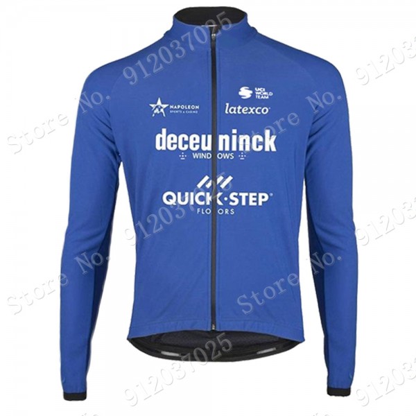Deceuninck Quick Step 2021 Team Wielerkleding Fietsshirt Korte Mouw Blue LTZiow