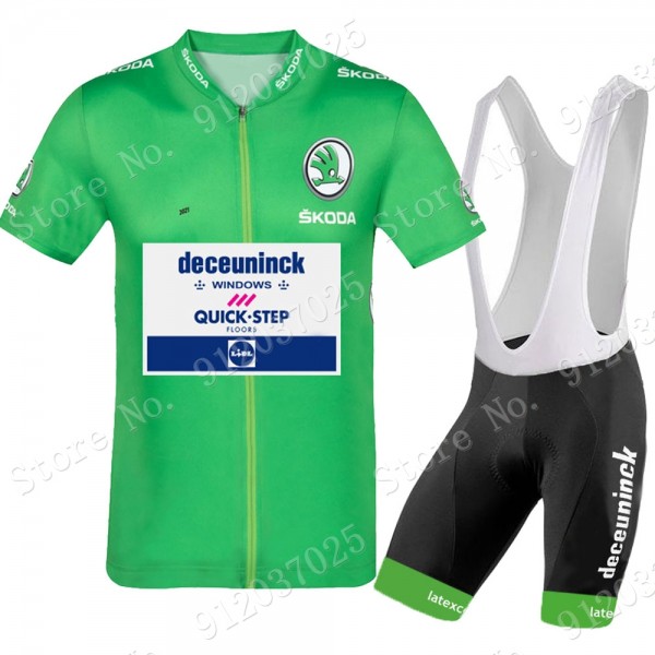 Green Deceuninck Quick Step Tour De France 2021 Team Fietskleding Set Wielershirts Korte Mouw+Korte Fietsbroeken Bib Scv0Rn