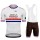 Ag2r France Champion Pro Team 2021 Fietskleding Set Wielershirts Korte Mouw+Korte Fietsbroeken Bib KPYShu