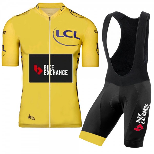 Bike Exchange Tour De France Pro Team 2021 Fietskleding Set Wielershirts Korte Mouw+Korte Fietsbroeken Bib MA0JtV