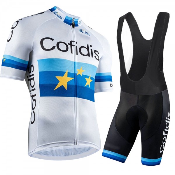 Cofidis 2021 Team Fietskleding Set Wielershirts Korte Mouw+Korte Fietsbroeken Bib X1QFKW