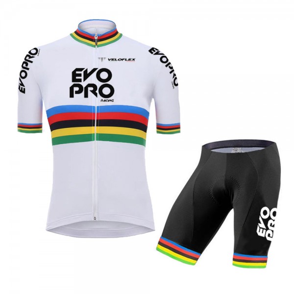 Evopro Cycling Pro 2021 Team Fietskleding Set Wielershirts Korte Mouw+Korte Fietsbroeken Bib 6g9WpN