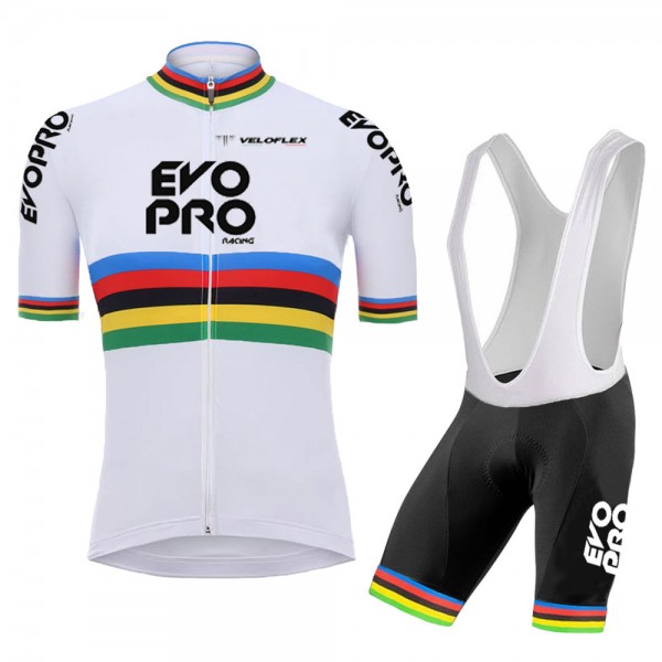 Evopro Cycling Pro 2021 Team Fietskleding Fietsshirt Korte Mouw+Korte Fietsbroeken VG5QZd