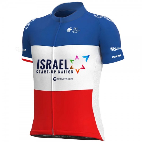 Israel Start Up Nation France Pro Team 2021 Fietsshirt Korte Mouw ODdx6W
