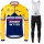 Jumbo Visma SLovenia Pro Team 2021 Fietskleding Set Wielershirts Lange Mouw+Lange Wielrenbroek LX1a3d