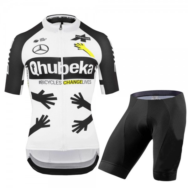Qhubeka 2021 Team Wielerkleding Fietsshirt Korte Mouw+Korte Fietsbroeken KZ8gA7