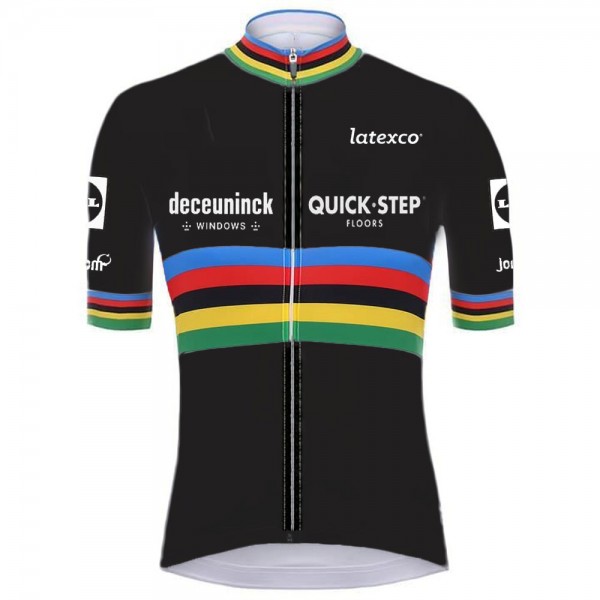 Quick Step Champion Pro 2021 Team Fietsshirt Korte Mouw CQqqvK