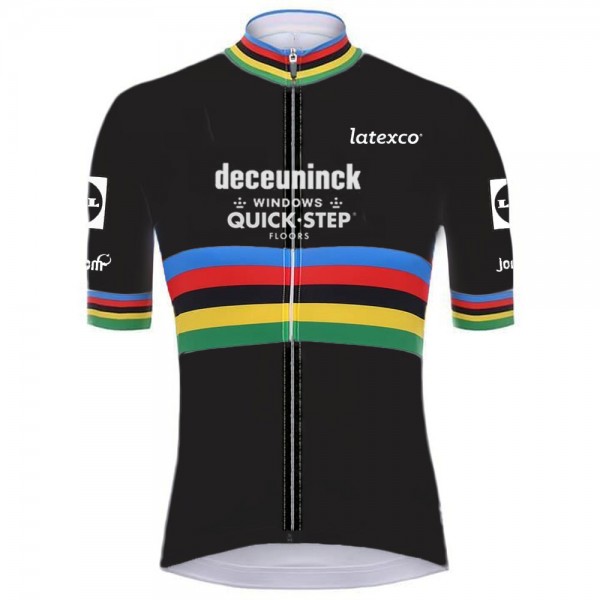 Quick Step Champion Pro 2021 Team Fietsshirt Korte Mouw Ek5rG4