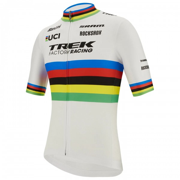 Fietskleding Profteams 2022 TREK SEGAFREDO Wielerkleding Fietsshirt Korte Mouw World Champion zHPCV