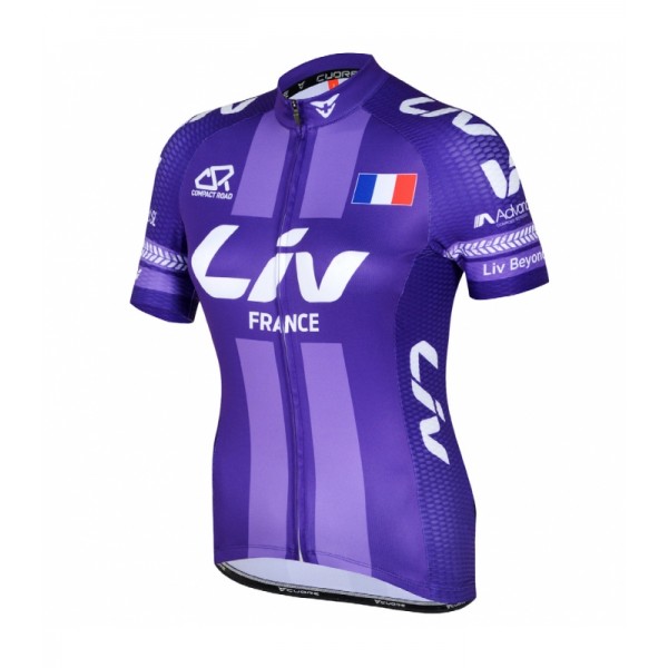 Wielerkleding Profteams 2020 LIV TEAM France Wielershirt Met Korte Mouwen