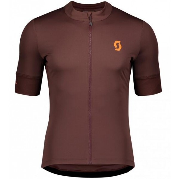 Wielerkleding Profteams 2020 SCOTT ENDURANCE 10 Wielershirt Met Korte Mouwen Marrone