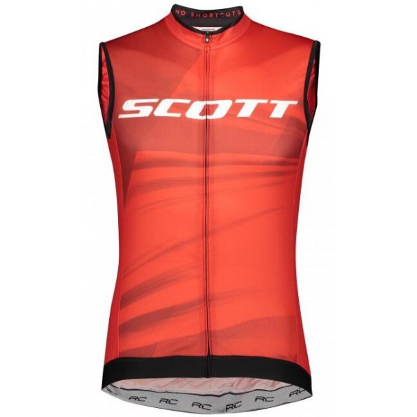 Wielerkleding Profteams 2020 SCOTT RC Pro Maglia Senza Maniche Rood