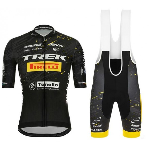 Wielerkleding Profteams 2020 TREK PIRELLI Set Fietskleding Set Fietsshirt Met Korte Mouwen+Koersbroek Korte