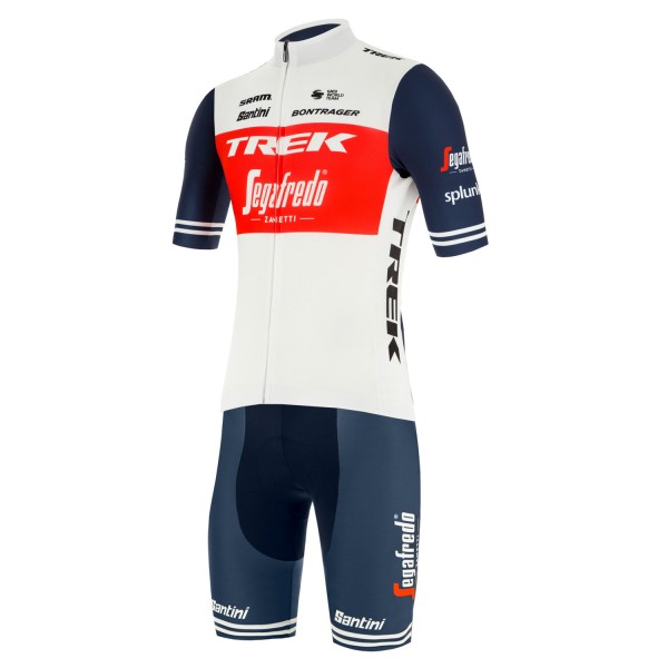 Wielerkleding Profteams 2020 TREK-SEGAFREDO Set Wielershirt Met Korte Mouwen Langer RV+Fietsbroek Korte