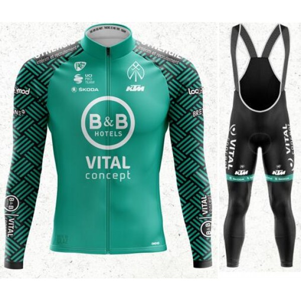 Wielerkleding Profteams 2020 VITAL CONCEPT Wielershirts Lange Mouw+Koersbroek Korte Lunga