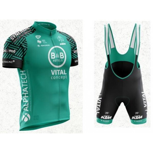 Wielerkleding Profteams 2020 VITAL CONCEPT Fietskleding Set Fietsshirt Met Korte Mouwen+Koersbroek Korte