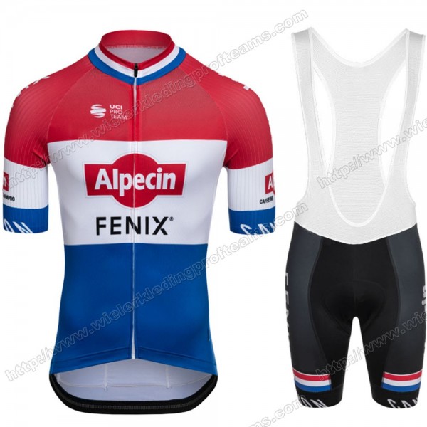 Alpecin Fenix 2020 Fietskleding Set Fietsshirt Met Korte Mouwen+Korte Koersbroek Bib Dutch EWTCR