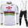 Winter 2021 Alpecin Fenix World Champion Wit Fietskleding Set Wielershirts Lange Mouw+Lange Wielrenbroek Bib INKTS