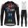 DSM Team Sunweb 2021 Fietskleding Set Wielershirts Lange Mouw+Lange Wielrenbroek Bib 08 LWLDF