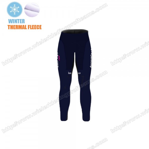 Winter Fleece Deceuninck Quick Step Pro Team 2021 Lange Fietsbroeken Bib AAACC