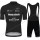 Deceuninck Quick Step Black Pro 2021 Team Fietskleding Set Fietsshirt Met Korte Mouwen+Korte Koersbroek Bib NSHNQ